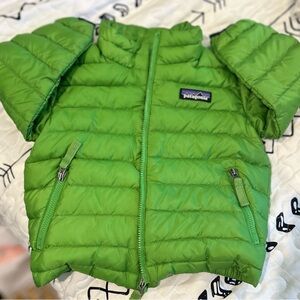 Patagonia Puffer Coat 12-18 Month Toddler Green Winter Zip